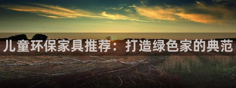 杏宇平台网站是什么：儿童环保家具推荐：打造绿色家的典范